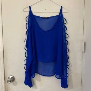Brandy Melville cold shoulder blouse